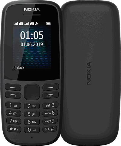 NOKIA 105 DS BLACK 2019