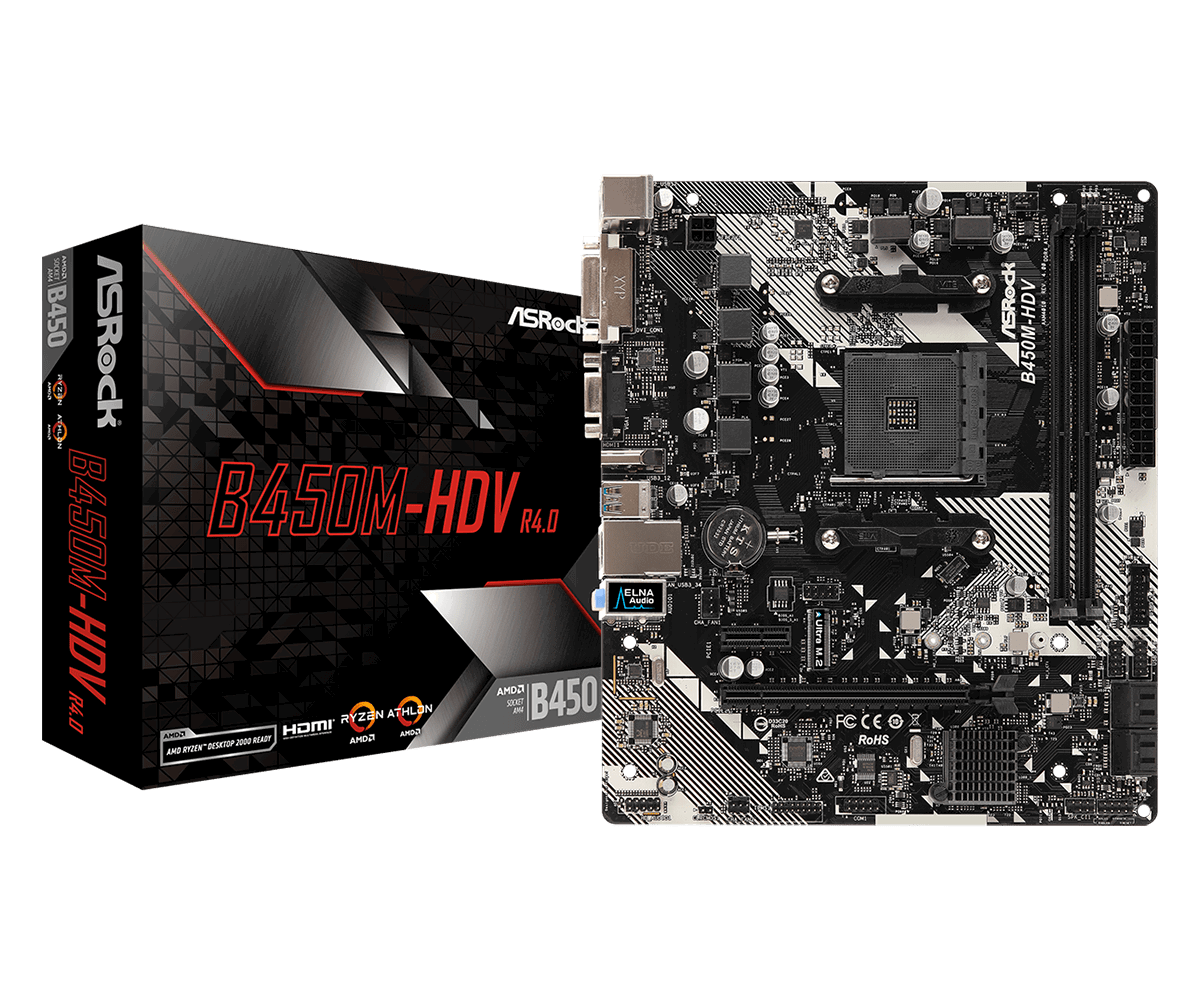 ASRock B450M-HDV R4.0 / AM4