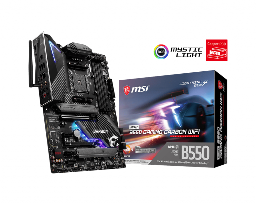 MSI MPG B550 GAMING CARBON WIF