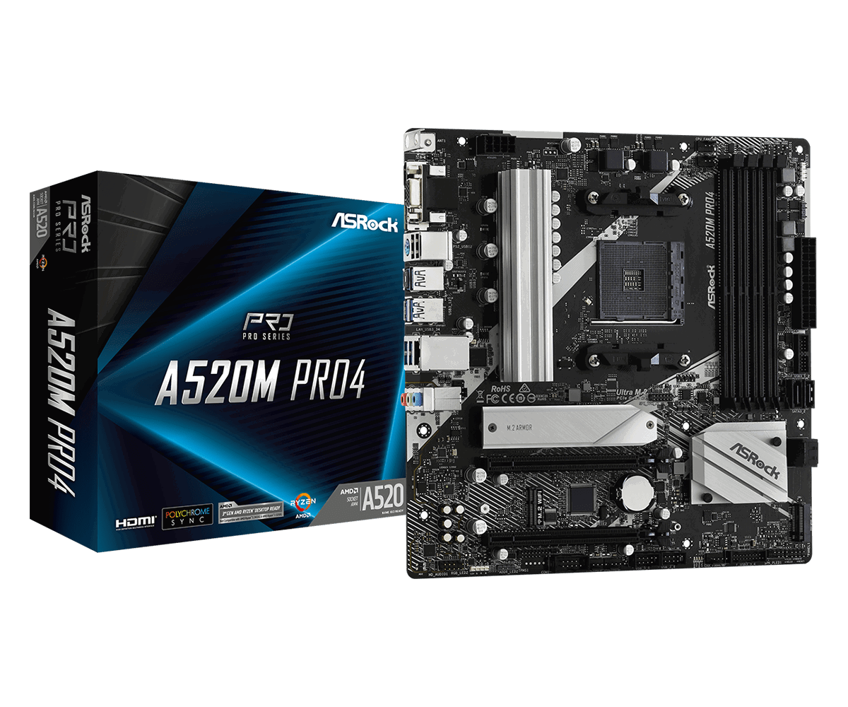 ASRock A520M PRO4 / AM4