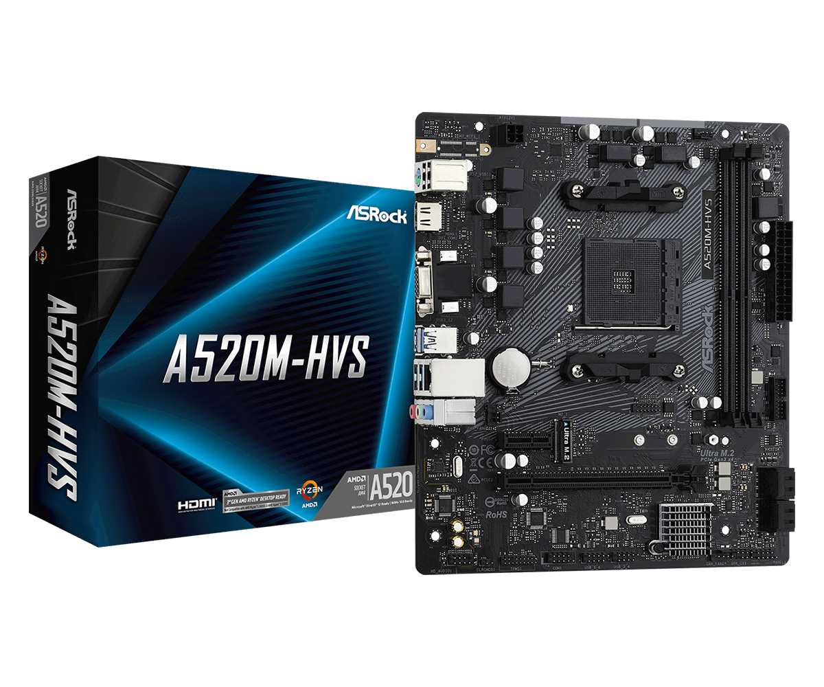 ASRock A520M-HVS / AM4