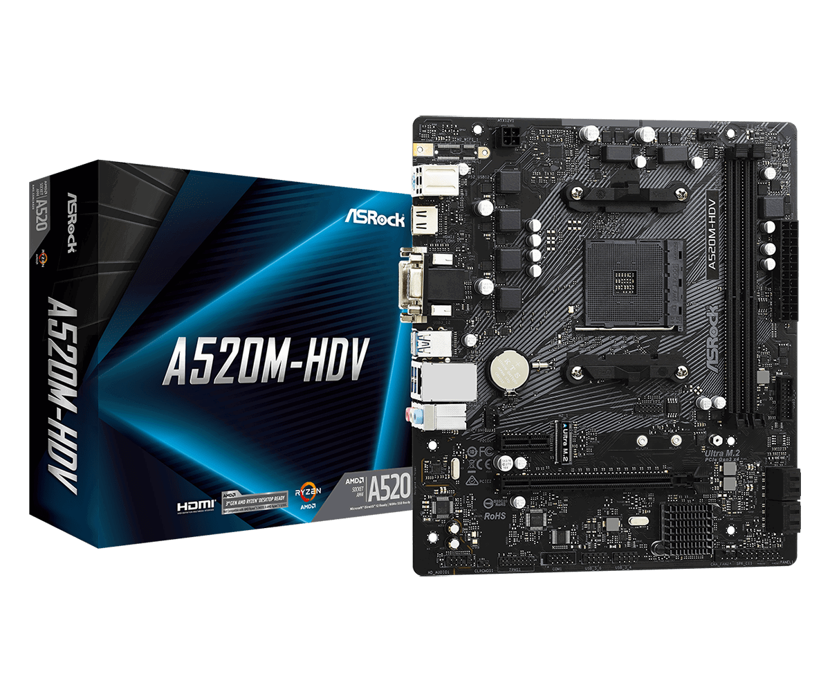 ASRock A520M-HDV / AM4