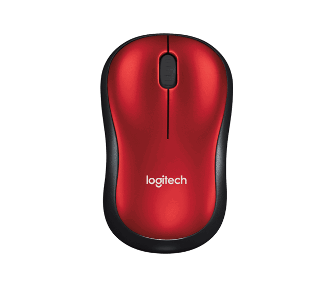 LOGITECH M185 WL/NB/ BLACK/RED