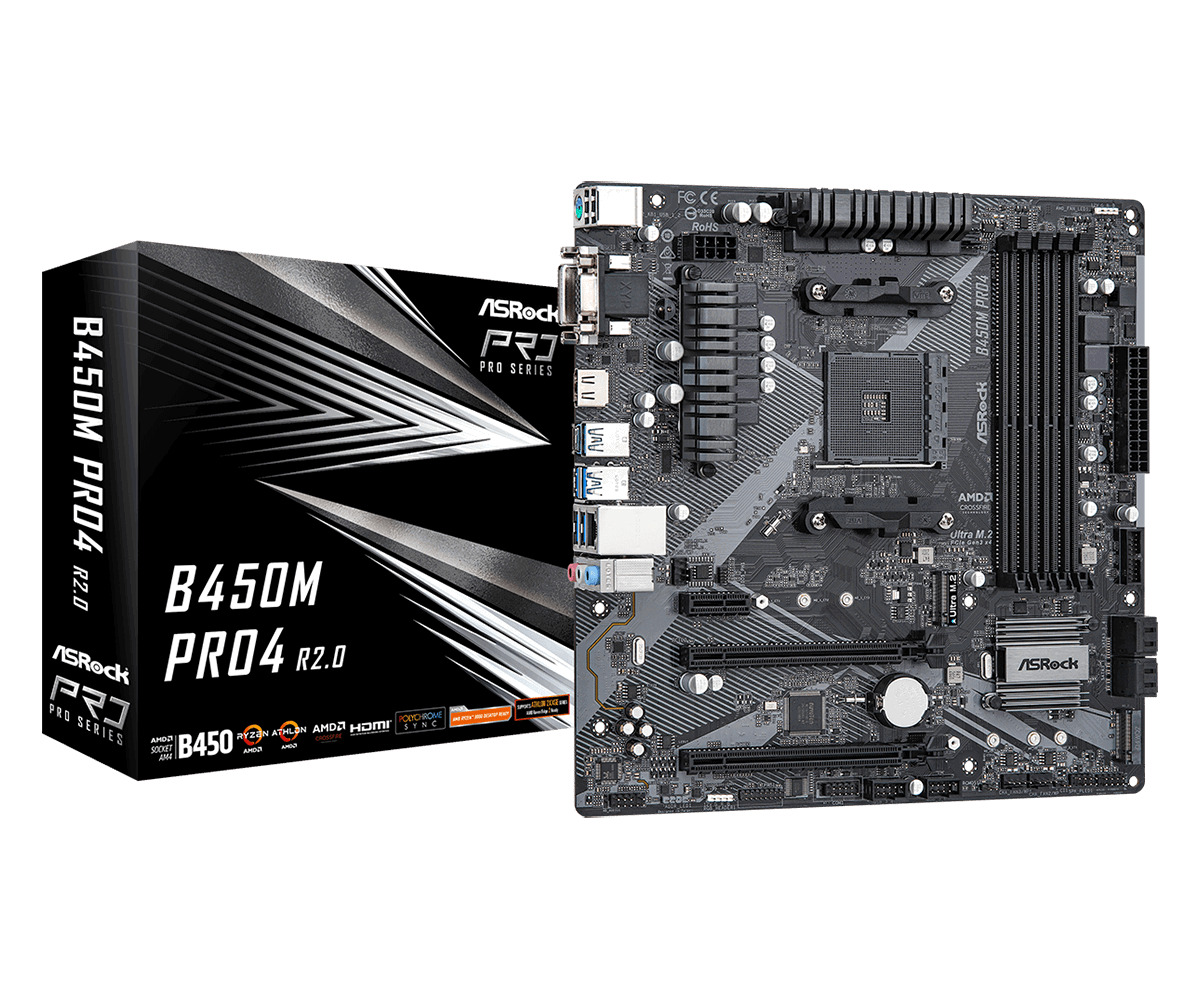 ASRock B450M PRO4 R2.0 / AM4