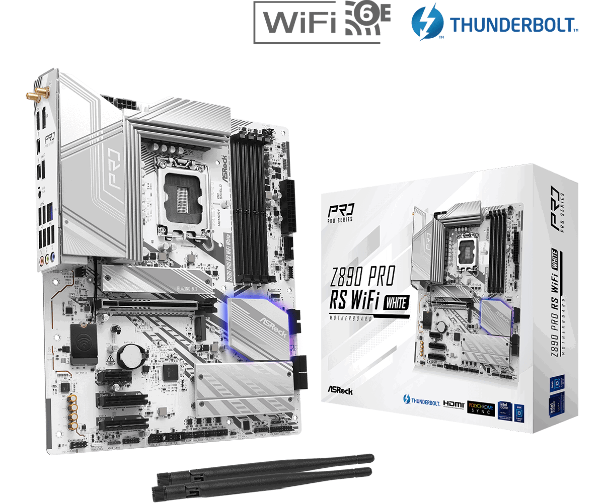 ASROCK Z890 PRO RS WIFI WHITE