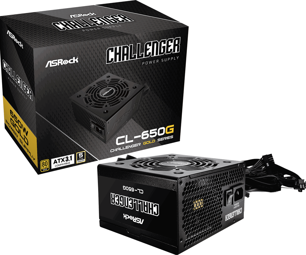 PSU ASROCK CHALLENGER 650W GLD