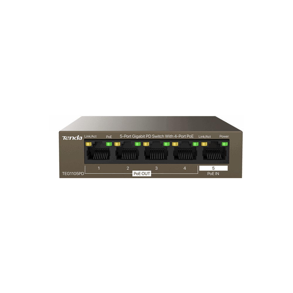 SWITCH TENDA TEG1105PD 5P GB